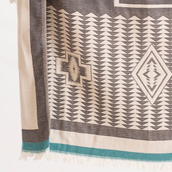 Pendleton EVERYWHERE Blanket Organic Cotton Loom Weave Hand Made Anthropologie - Picture 8 of 16